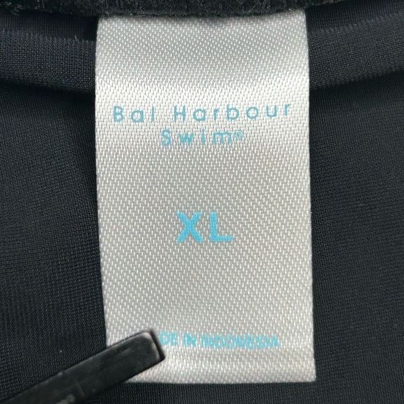 BAL HARBOUR‎ Black Swim Skirt Size XL Beach Summer Pool Full Coverage UPF 50 - Picture 10 of 11